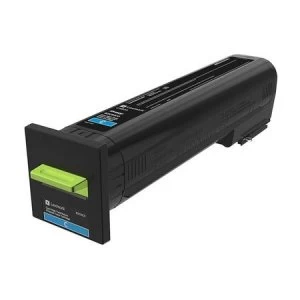 image of Lexmark 82K2HC0 Cyan Laser Toner Ink Cartridge