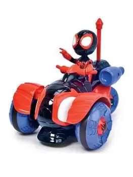 image of Spiderman Remote Control Miles Morales Web Crawler Vehicle