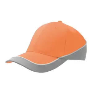 Image of Atlantis Racing Teamwear 6 Panel Cap (One Size) (Orange/Grey)