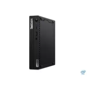 image of Lenovo ThinkCentre M70q i3-10100T Mini Tower Intel Core i3 8GB DDR4-SDRAM 128GB SSD Windows 10 Pro Mini PC Black