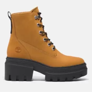 Image of Timberland Womens Everleigh 6" Lace Up Boots - Wheat Nubuck - UK 3