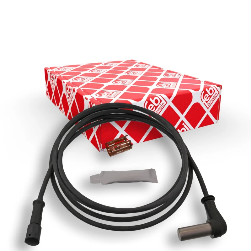 Image of FEBI BILSTEIN 45826 ABS Sensor Front Axle Right, with bush Sensor,wheel speed (412)