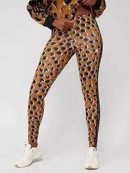 image of adidas Sportswear Animal Print Leggings, Leopard Size M Women