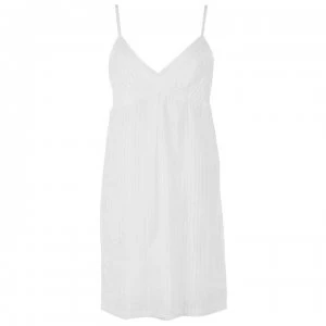 image of Figleaves Pintuck Chemise - White