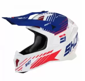 Image of SHOT Lite Fury Navy Red Glossy Offroad Helmet XL