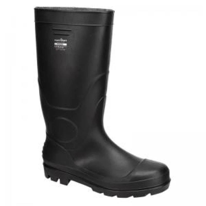 Image of Portwest PVC Non Safety Wellington Boots FW90BKR38 Colour: Black