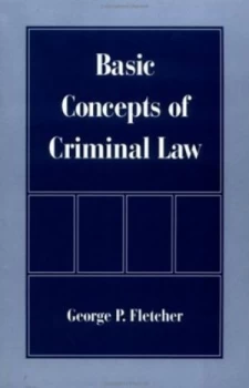 Image of Basic Concepts of Criminal Law by George P. Fletcher Book