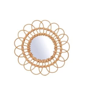 Image of Sass & Belle Rattan Mirror Medium