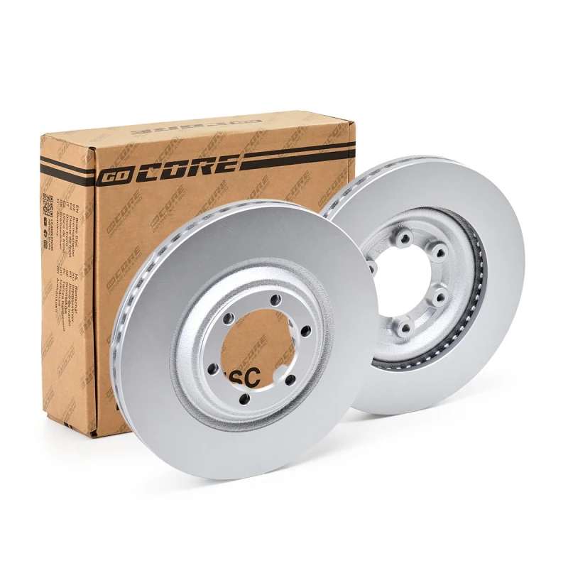 Image of goCORE GCH20779 Brake disc Front Axle, Vented, Cast Iron, Coated, without wheel studs Cast Iron Brake Disc (82)