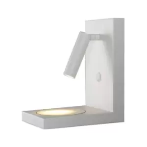 Image of Wall lamp with reading light Zanzibar White sand 20 Cm