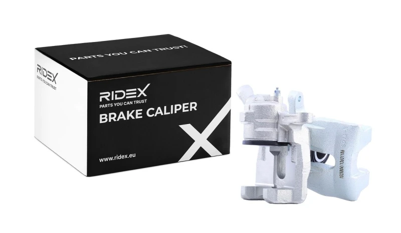 Image of RIDEX 78B1843 Brake caliper Rear Axle, without holder Cast Iron Brake Caliper (78)
