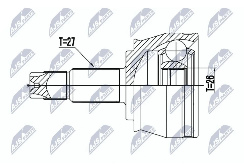 Image of NTY CV joint kit NTY NPZ-CH-030