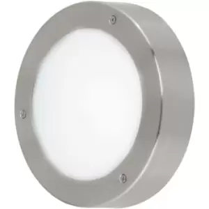 image of Eglo Vento 2 - LED Outdoor Surface Mounted Wall Light Stainless Steel 2044