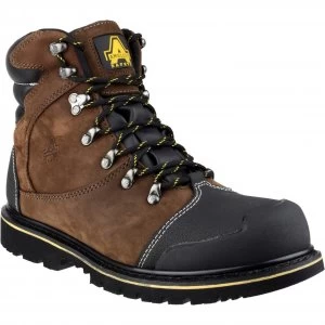 image of Amblers Mens Safety FS227 Goodyear Welted Waterproof Industrial Safety Boots Brown Size 12