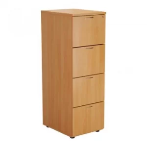 image of First Four Drawer Filing Cabinet Beech KF79917