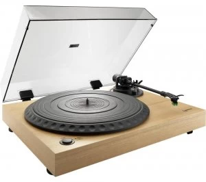 image of LENCO L-91 Belt Drive Turntable - Wood