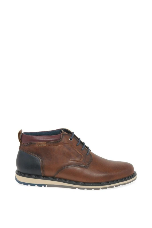 Image of Pikolinos Mens 'Burton' Lace Up Boots in Tan Size: 9 Tan Male 9