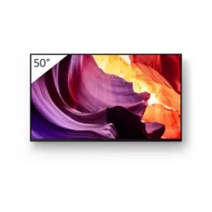 Image of Sony FWD-50X80K Signage Display Digital signage flat panel 127cm (50") LCD WiFi 450 cd/m 4K Ultra HD Black Built-in processor Android 10