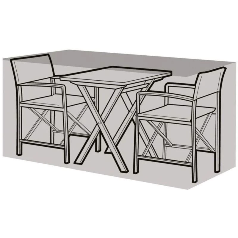 Image of Garland 2 Seater Large Bistro Set Cover Black W1388