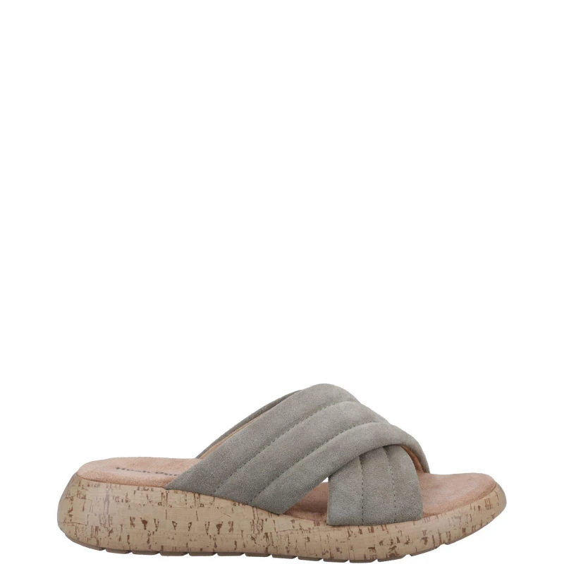 Image of Hush Puppies Sarah Slide - Green Green 3