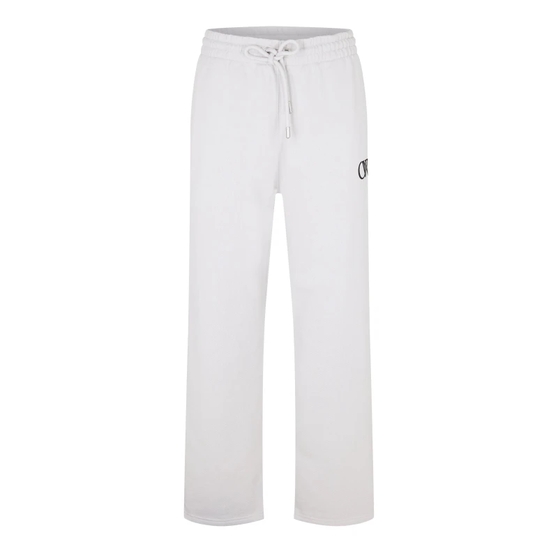 Image of Off White Mens Closed Hem Fleece Joggers Closed Hem Fleece Jogging Bottoms XS Grey 48261602310