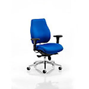 Image of Posture Chair Chiro Plus Ergo Blue Farbic With Adjustable Arms