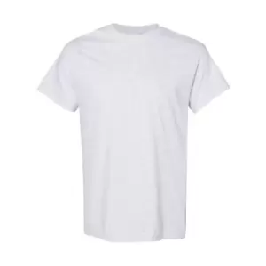 Image of Gildan Mens Heavy Cotton Short Sleeve T-Shirt (Pack Of 5) (2XL) (Ash Grey)