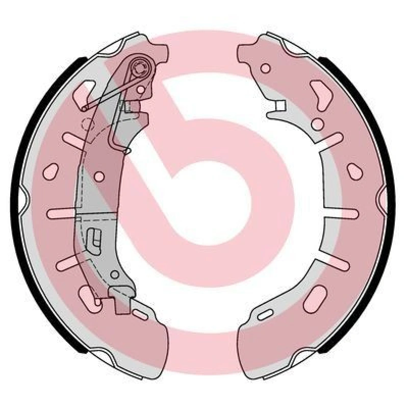 Image of BREMBO Brake Shoe Set BREMBO S 59 531