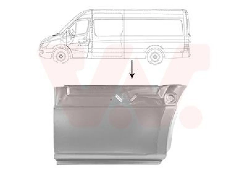 Image of VAN WEZEL Side panel VAN WEZEL 2978141