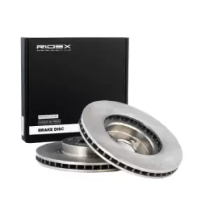 Image of RIDEX Brake disc TOYOTA 82B0096 4351202080,4351202081,4351213020 Brake rotor,Brake discs,Brake rotors 4351213021,43512YZZAE