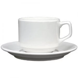 Image of Genware Saucer White 6 Pieces