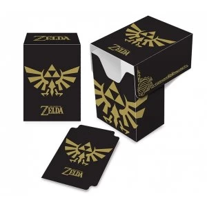 Image of Ultra Pro The Legend of Zelda Black and Gold Full View Deck Box