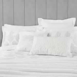 Image of Nalu Nicole Scherzinger Dalisay Kingsize Duvet Cover Set, White & Silver