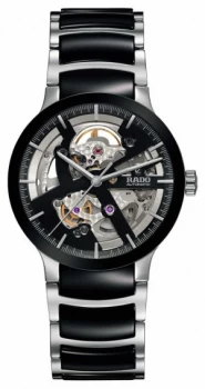 Image of RADO Centrix Open Heart Automatic Black Ceramic Watch