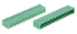 Phoenix Contact, MSTBVA 2.5/12-G-5.08, 12 Way, 1 Row, Straight PCB Header