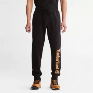Image of Timberland Core Logo Sweatpants For Men In Black Black, Size L