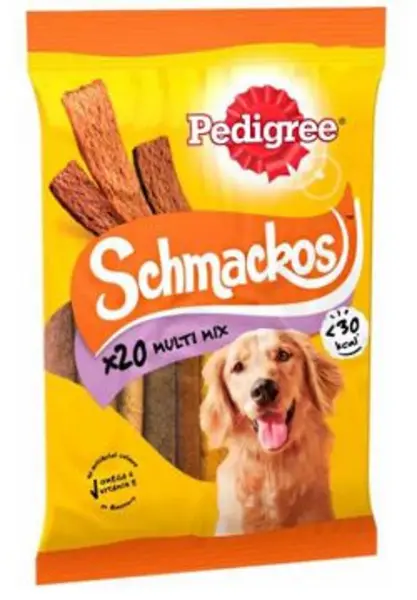 image of Pedigree Schmackos Adult Dog Treats Meaty Multi Mix 160g