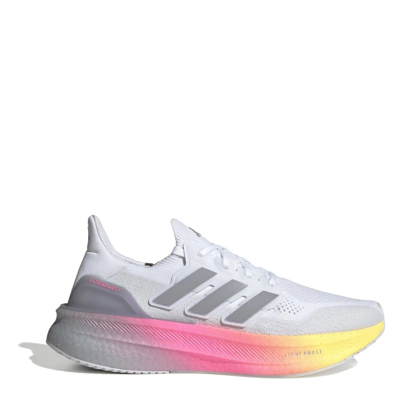 Image of adidas Ultraboost 5 Road Running Shoes Mens Ftwr White/Glor male 7.5 (41.3)