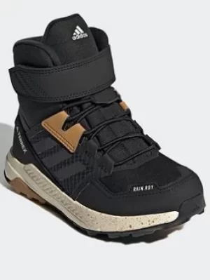 Image of adidas Terrex Trailmaker High Cold.rdy Hiking Shoes, Black/Grey/Brown, Size 13.5
