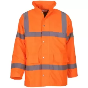 image of Yoko Mens Hi-Vis Road Safety Jacket (Pack of 2) (XL) (Hi Vis Orange) - Hi Vis Orange