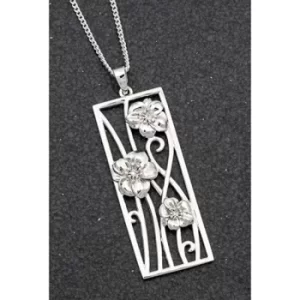 Image of Botanical Silver Plated Anemone Necklace