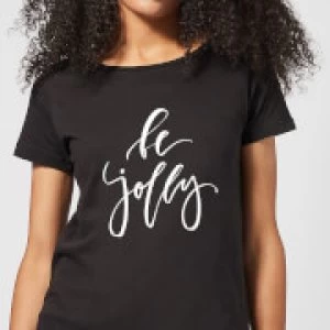 Image of Be Jolly Womens T-Shirt - Black - 3XL