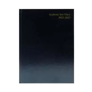 Image of Academic Diary Week To View A5 Black 2022-2023 KF3A5ABK22 KF3A5ABK22