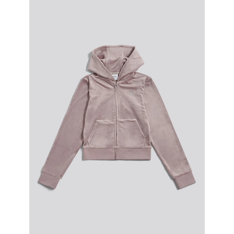 Image of Juicy Couture Velour Hoody Purple Dove P18 female 10-11 Yrs