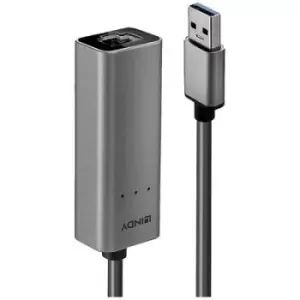 Image of LINDY 43313 Network adapter 2.5 GBit/s USB 3.2 1st Gen (USB 3.0), Gigabit LAN (1/2.5 Gbps) , RJ45