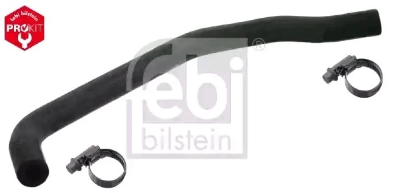Image of FEBI BILSTEIN 49099 Radiator Hose OE Turbo NEW, EPDM (ethylene propylene diene Monomer (M-class) rubber), with clamps EPDM (ethylene propylene diene M