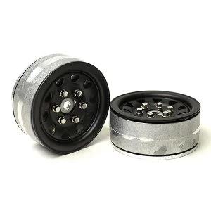 Image of Gmade 1.9 Sr04 Beadlock Wheels (Matt Black) (2)