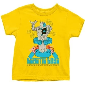 Image of The Beastie Boys - Robot Kids 11 - 12 Years T-Shirt - Yellow