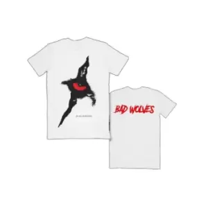 Image of Bad Wolves - Dear Monsters Eye & Logo Unisex XX-Large T-Shirt - White