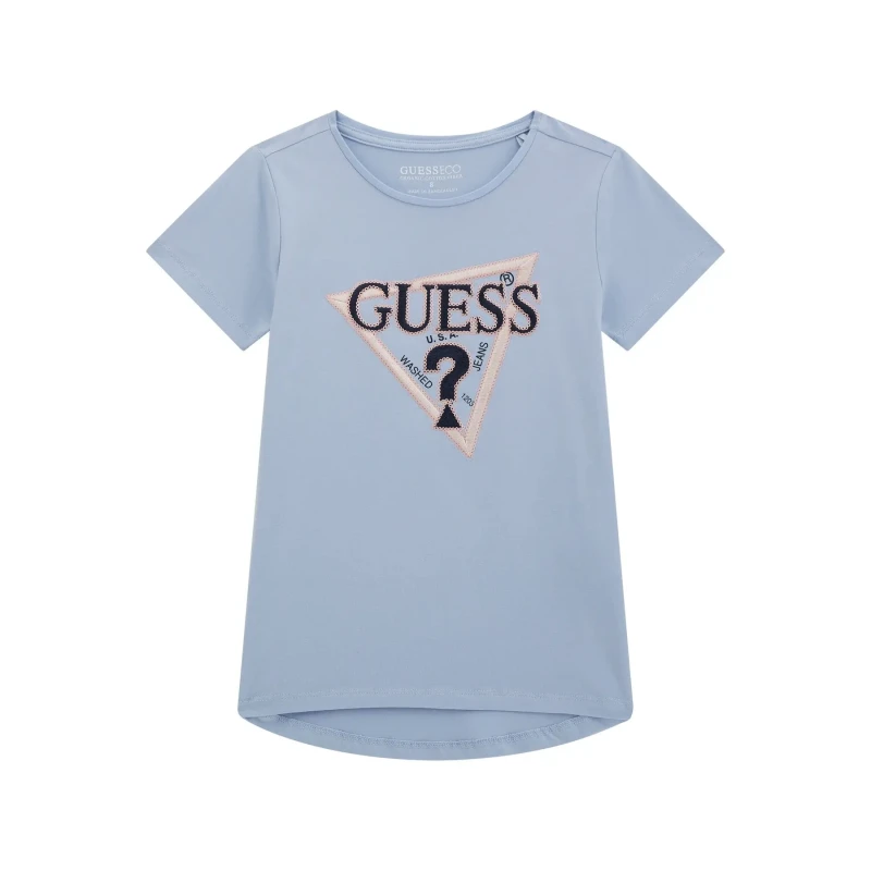 Image of Guess Girl's T-Shirt Guess Bleu Female 7 ans